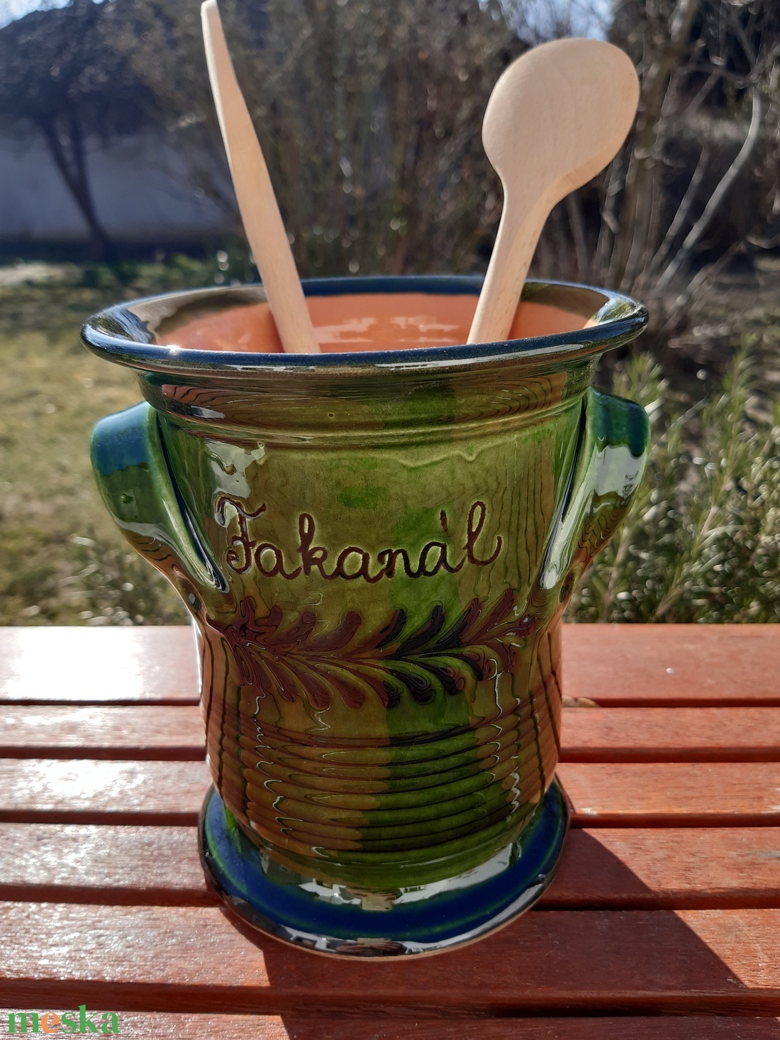 fakanáltartó - otthon & életmód - konyhafelszerelés, tálalás - sütés, főzés - fakanál & fakanáltartó - Meska.hu