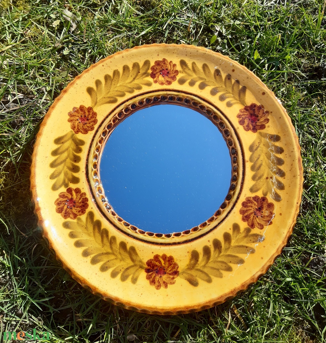 Kerámia tükör - otthon & életmód - dekoráció - asztal és polc dekoráció - díszdoboz - Meska.hu