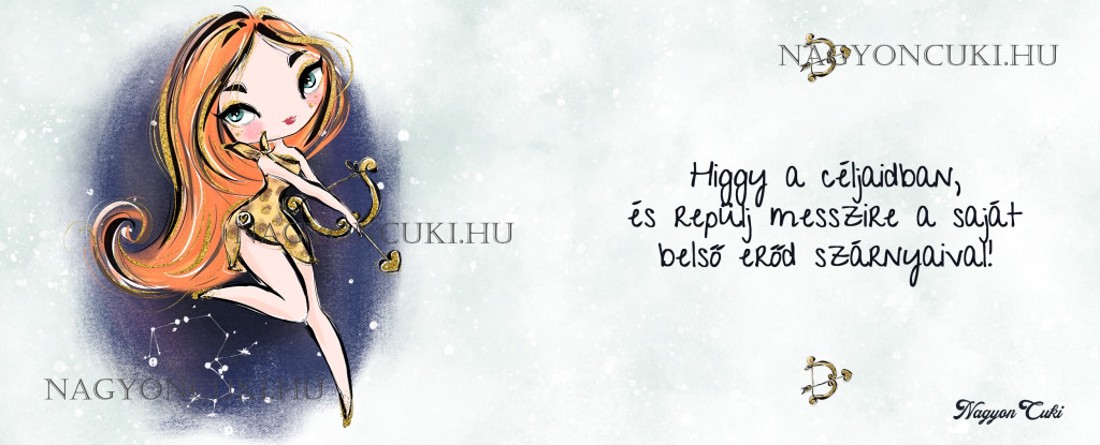 Személyre szabható - Vörös hajú Csini Nyilas lány mintás bögre - otthon & életmód - konyhafelszerelés, tálalás - tálalás - bögre & csésze - Meska.hu