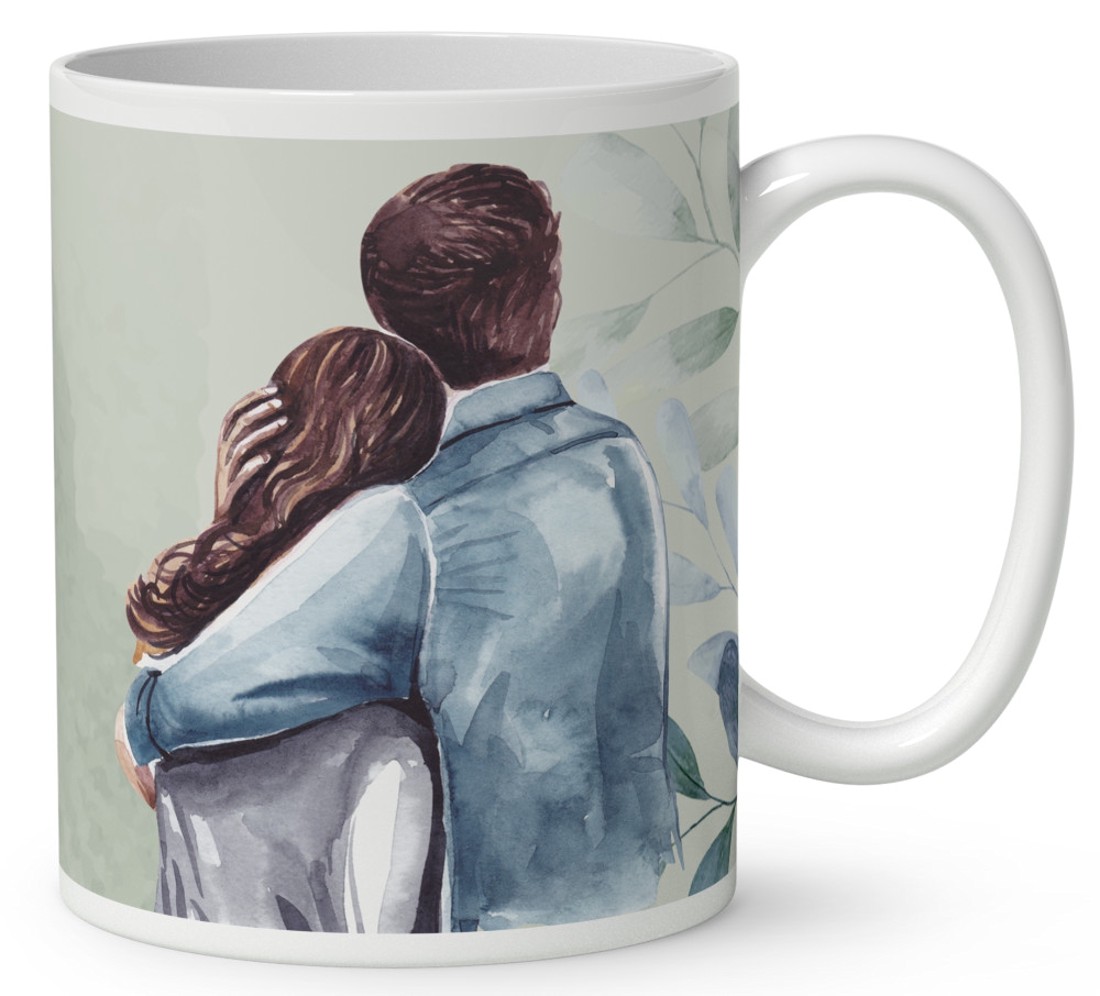 Névvel kérhető - Örökké együtt mintás bögre - otthon & életmód - konyhafelszerelés, tálalás - tálalás - bögre & csésze - Meska.hu