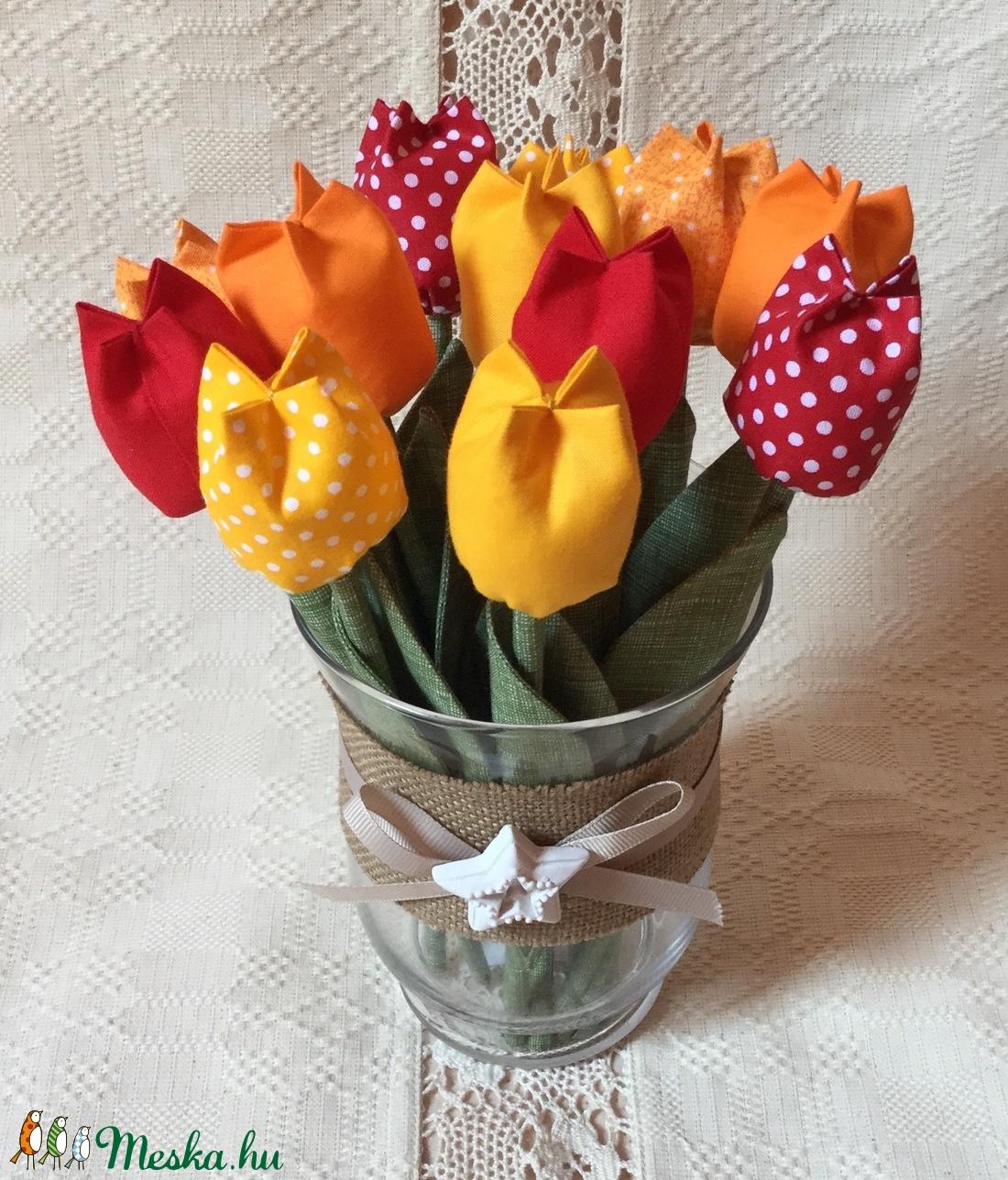 Textil tulipán /szett: 12 db/ ingyen ajándékkísérővel - otthon & életmód - dekoráció - Meska.hu Textil tulipán /szett: 12 db/ ingyen ajándékkísérővel - otthon & életmód - dekoráció - Meska.hu