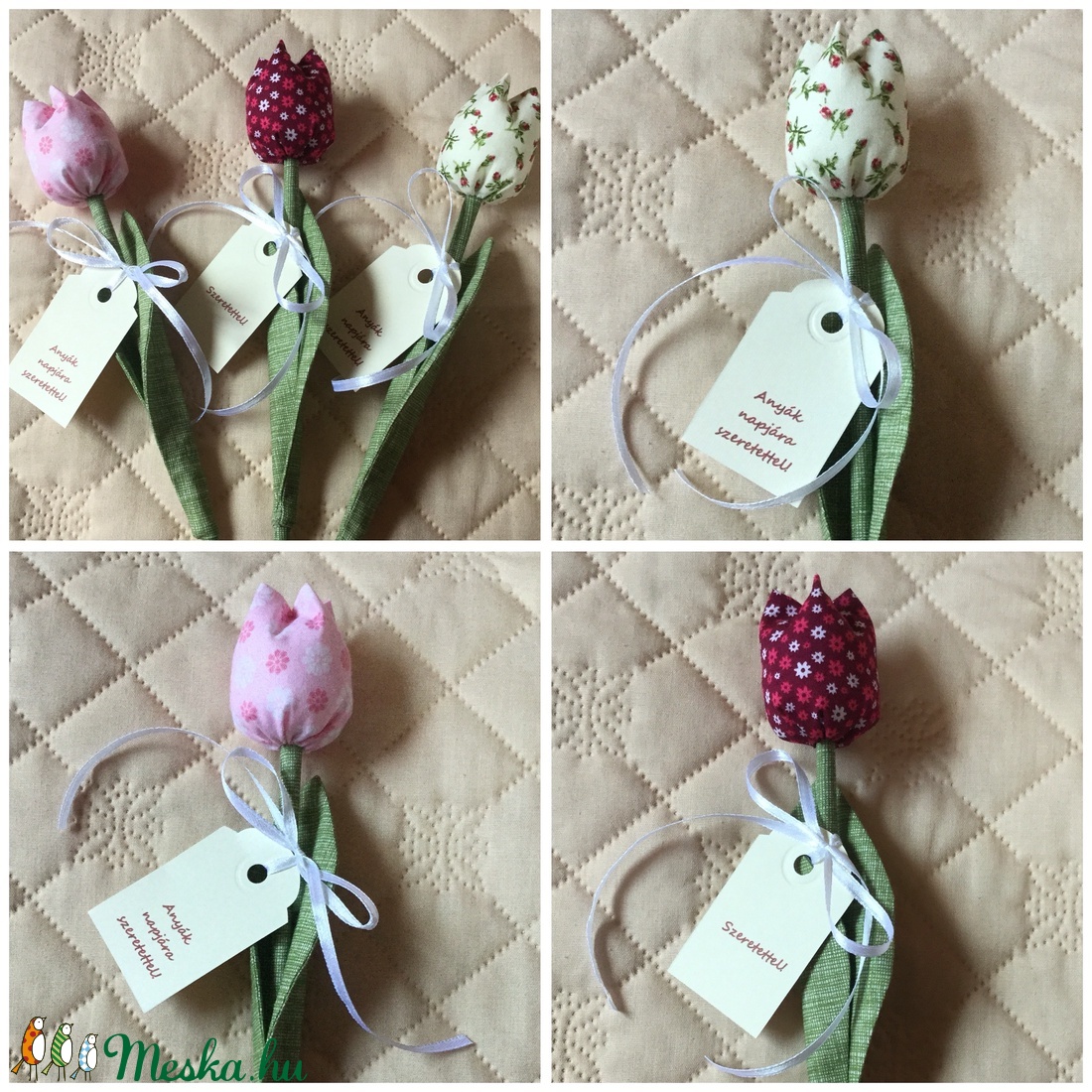 Textil tulipán /szett: 12 db/ ingyen ajándékkísérővel - otthon & életmód - dekoráció - Meska.hu Textil tulipán /szett: 12 db/ ingyen ajándékkísérővel - otthon & életmód - dekoráció - Meska.hu