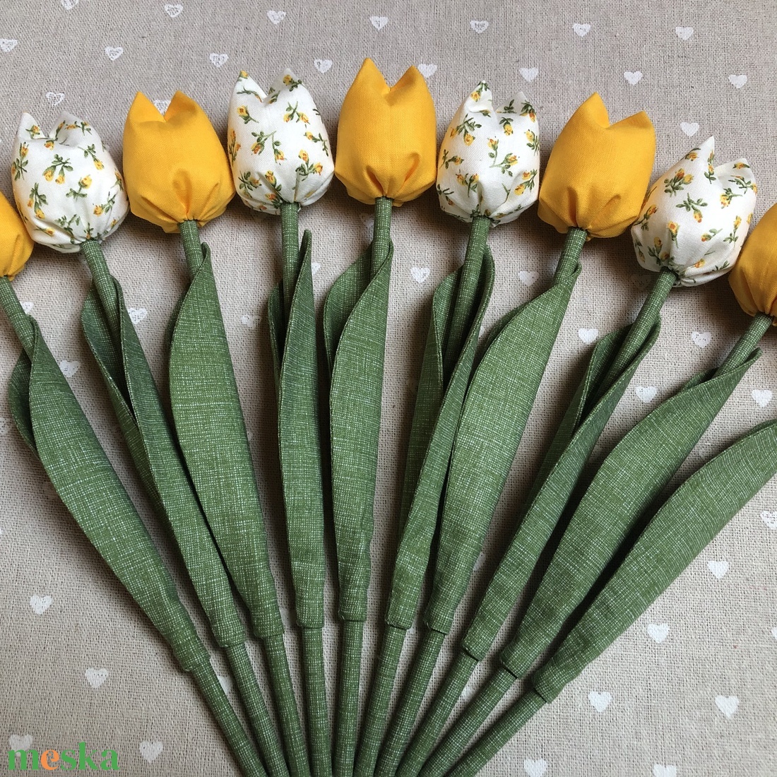 Tulipán csokor /szett: 10 szál/ ingyen ajándékkártyával - otthon & lakás - dekoráció - virágdísz és tartó - csokor & virágdísz - Meska.hu