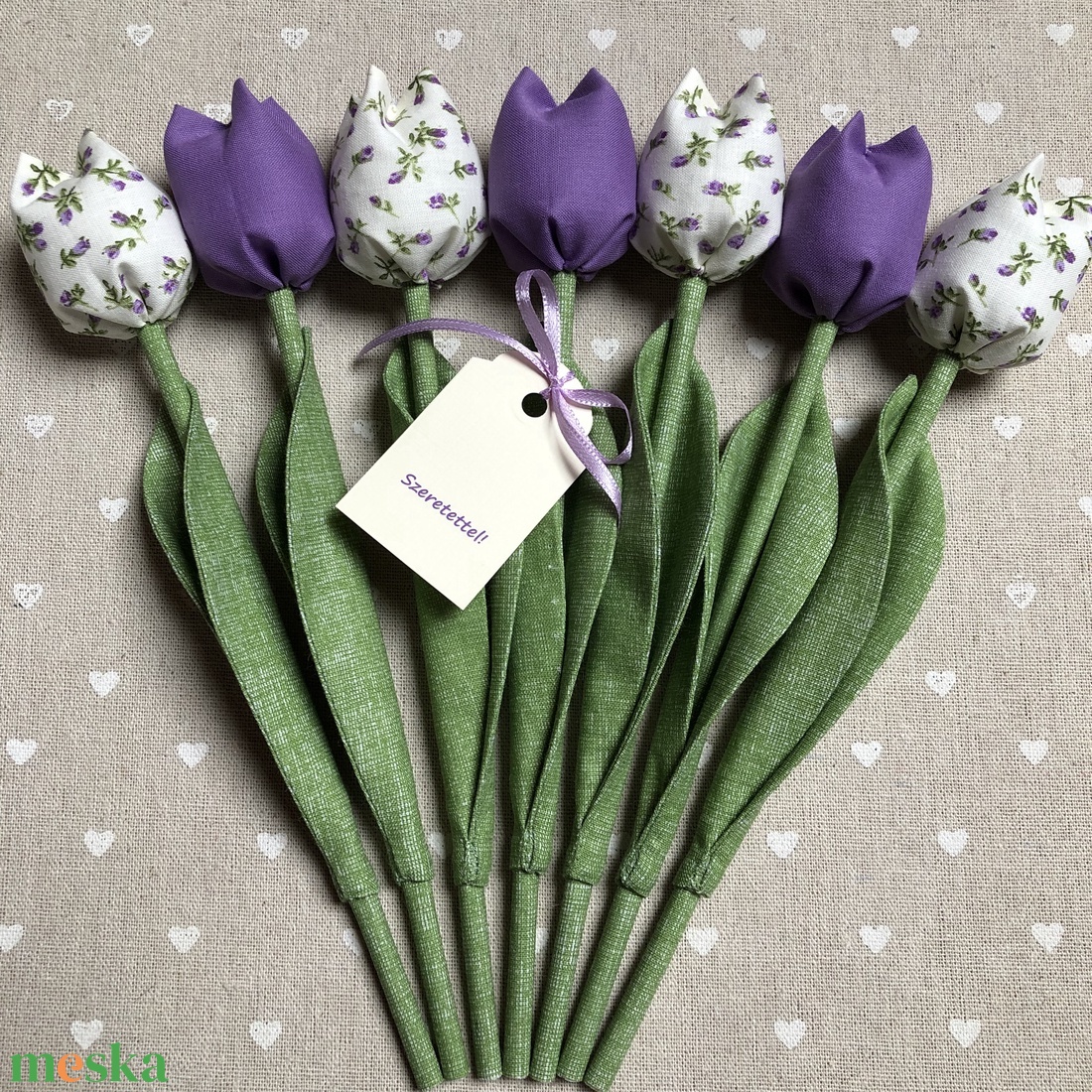 Tulipán /szett: 7 db/ - otthon & életmód - dekoráció - virágdísz és tartó - csokor & virágdísz - Meska.hu Tulipán /szett: 7 db/ - otthon & életmód - dekoráció - virágdísz és tartó - csokor & virágdísz - Meska.hu