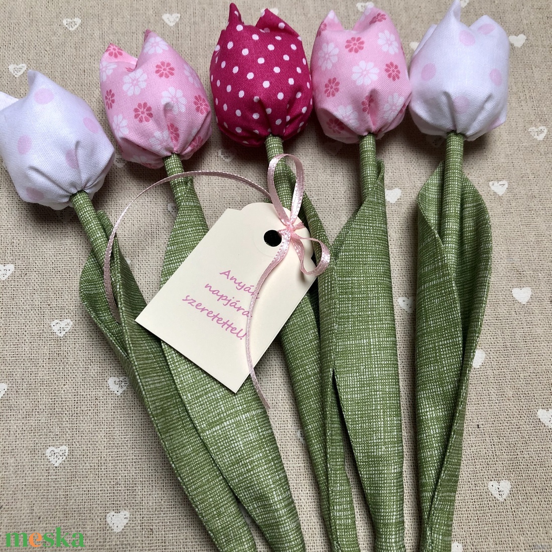Anyák napi textil tulipánok / szett: 5 db/ ingyen ajándékkísérővel - otthon & életmód - dekoráció - virágdísz és tartó - csokor & virágdísz - Meska.hu Anyák napi textil tulipánok / szett: 5 db/ ingyen ajándékkísérővel - otthon & életmód - dekoráció - virágdísz és tartó - csokor & virágdísz - Meska.hu