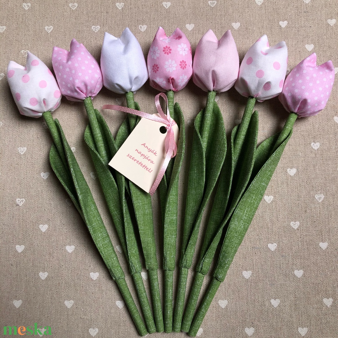 Anyák napi textil tulipánok / szett: 7 db/ ingyen ajándékkísérővel - otthon & életmód - dekoráció - virágdísz és tartó - csokor & virágdísz - Meska.hu Anyák napi textil tulipánok / szett: 7 db/ ingyen ajándékkísérővel - otthon & életmód - dekoráció - virágdísz és tartó - csokor & virágdísz - Meska.hu