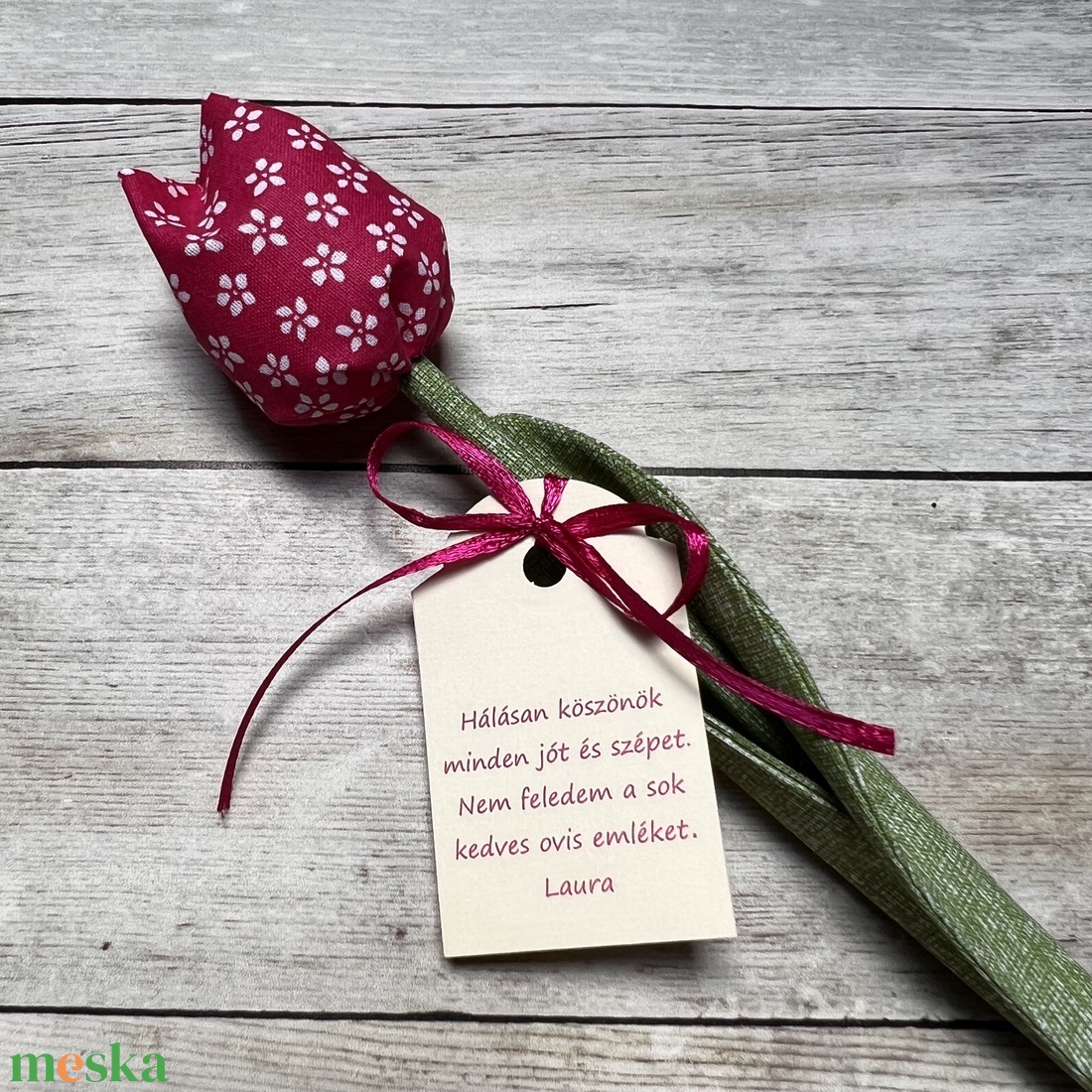 Textil tulipán- ovis búcsúajándék - otthon & életmód - dekoráció - virágdísz és tartó - csokor & virágdísz - Meska.hu Textil tulipán- ovis búcsúajándék - otthon & életmód - dekoráció - virágdísz és tartó - csokor & virágdísz - Meska.hu