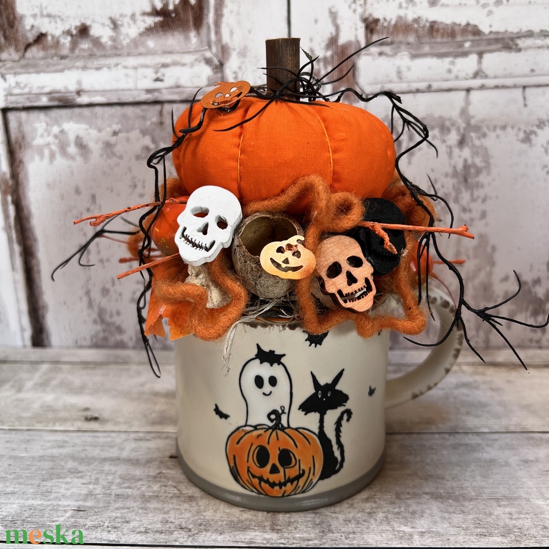 Őszi asztali dekoráció-halloween - otthon & életmód - dekoráció - dísztárgy - Meska.hu Őszi asztali dekoráció-halloween - otthon & életmód - dekoráció - dísztárgy - Meska.hu