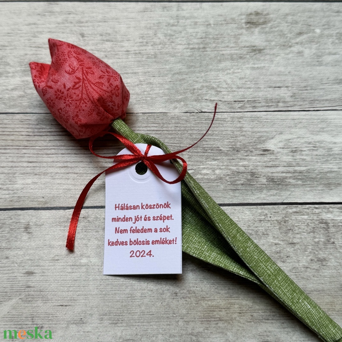 Textil tulipán bölcsis búcsúajándék  - otthon & életmód - dekoráció - Meska.hu