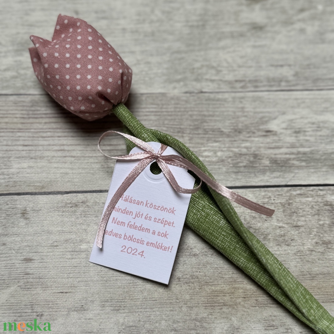 Textil tulipán bölcsis búcsúajándék  - otthon & életmód - dekoráció - virágdísz és tartó - csokor & virágdísz - Meska.hu