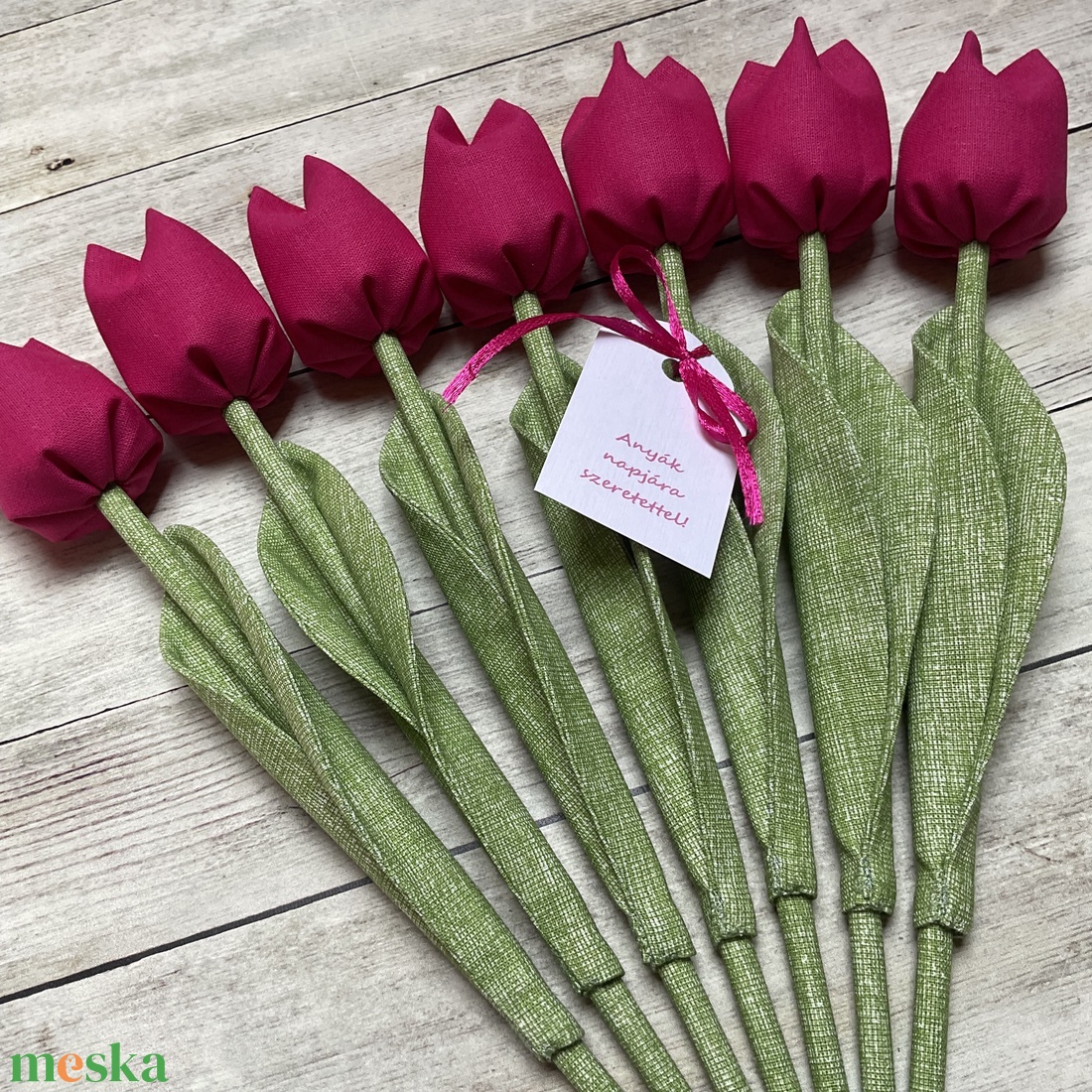 Anyák napi textil tulipánok / szett: 7 db/ ingyen ajándékkísérővel - otthon & életmód - dekoráció - virágdísz és tartó - csokor & virágdísz - Meska.hu Anyák napi textil tulipánok / szett: 7 db/ ingyen ajándékkísérővel - otthon & életmód - dekoráció - virágdísz és tartó - csokor & virágdísz - Meska.hu