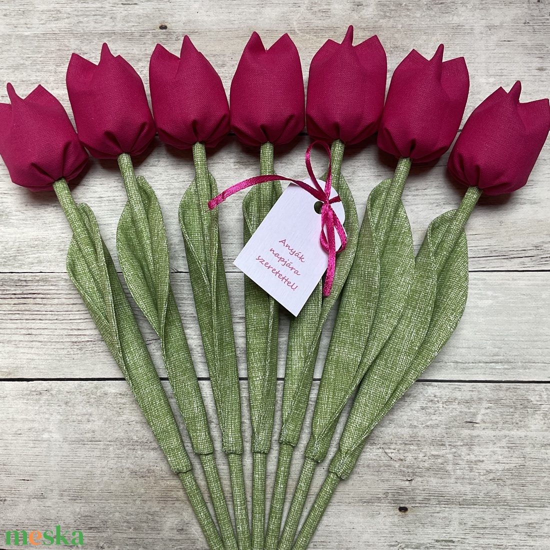 Anyák napi textil tulipánok / szett: 7 db/ ingyen ajándékkísérővel - otthon & életmód - dekoráció - virágdísz és tartó - csokor & virágdísz - Meska.hu Anyák napi textil tulipánok / szett: 7 db/ ingyen ajándékkísérővel - otthon & életmód - dekoráció - virágdísz és tartó - csokor & virágdísz - Meska.hu