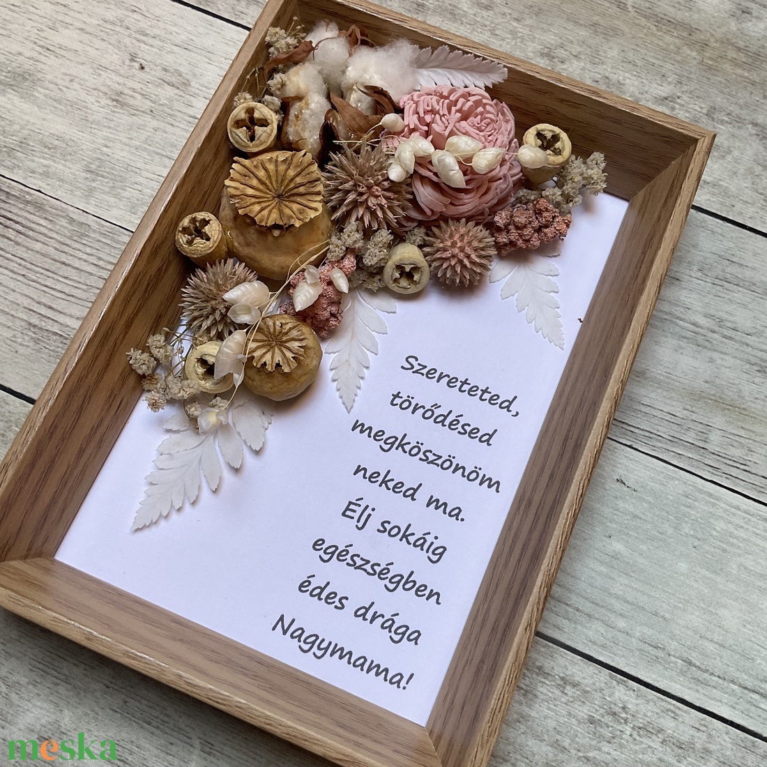 Nagyszülőköszöntő ajándék képkeret egyedi idézettel - esküvő - emlék & ajándék - szülőköszöntő ajándék - Meska.hu