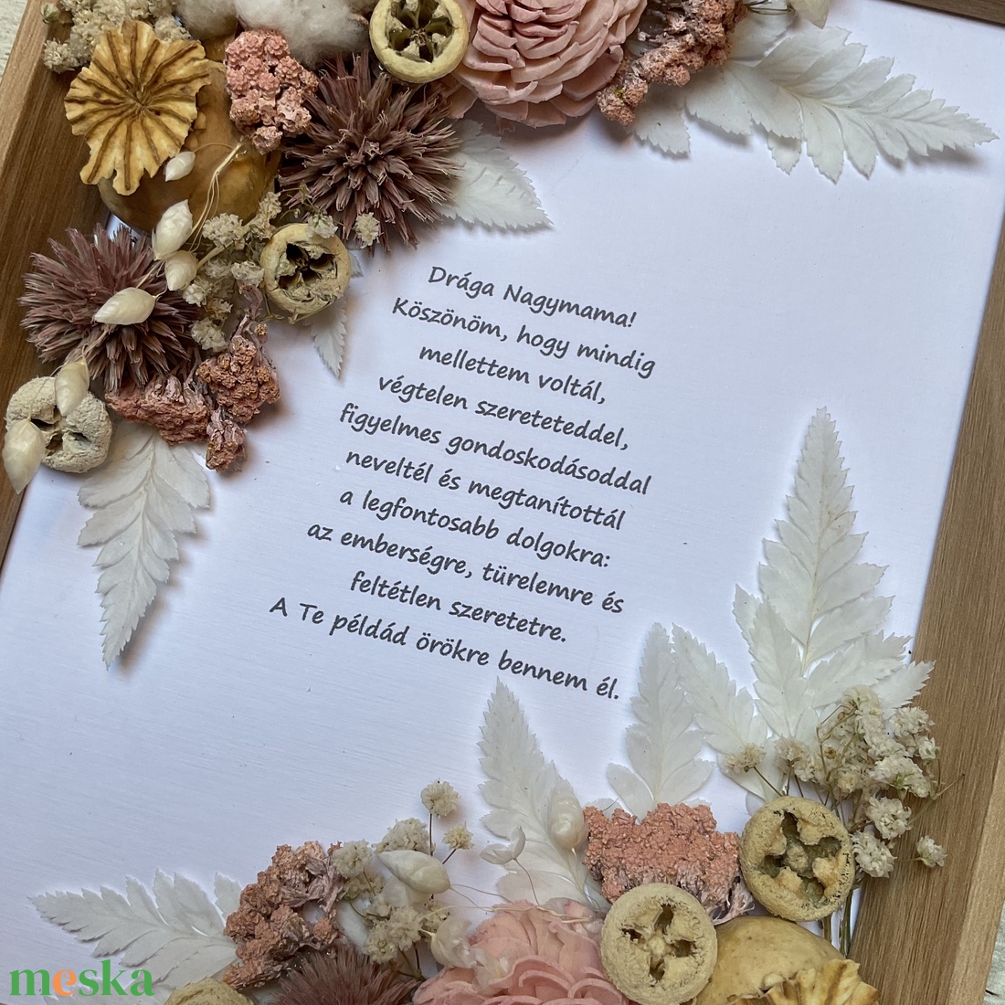 Nagyszülőköszöntő ajándék képkeret egyedi idézettel - esküvő - emlék & ajándék - szülőköszöntő ajándék - Meska.hu
