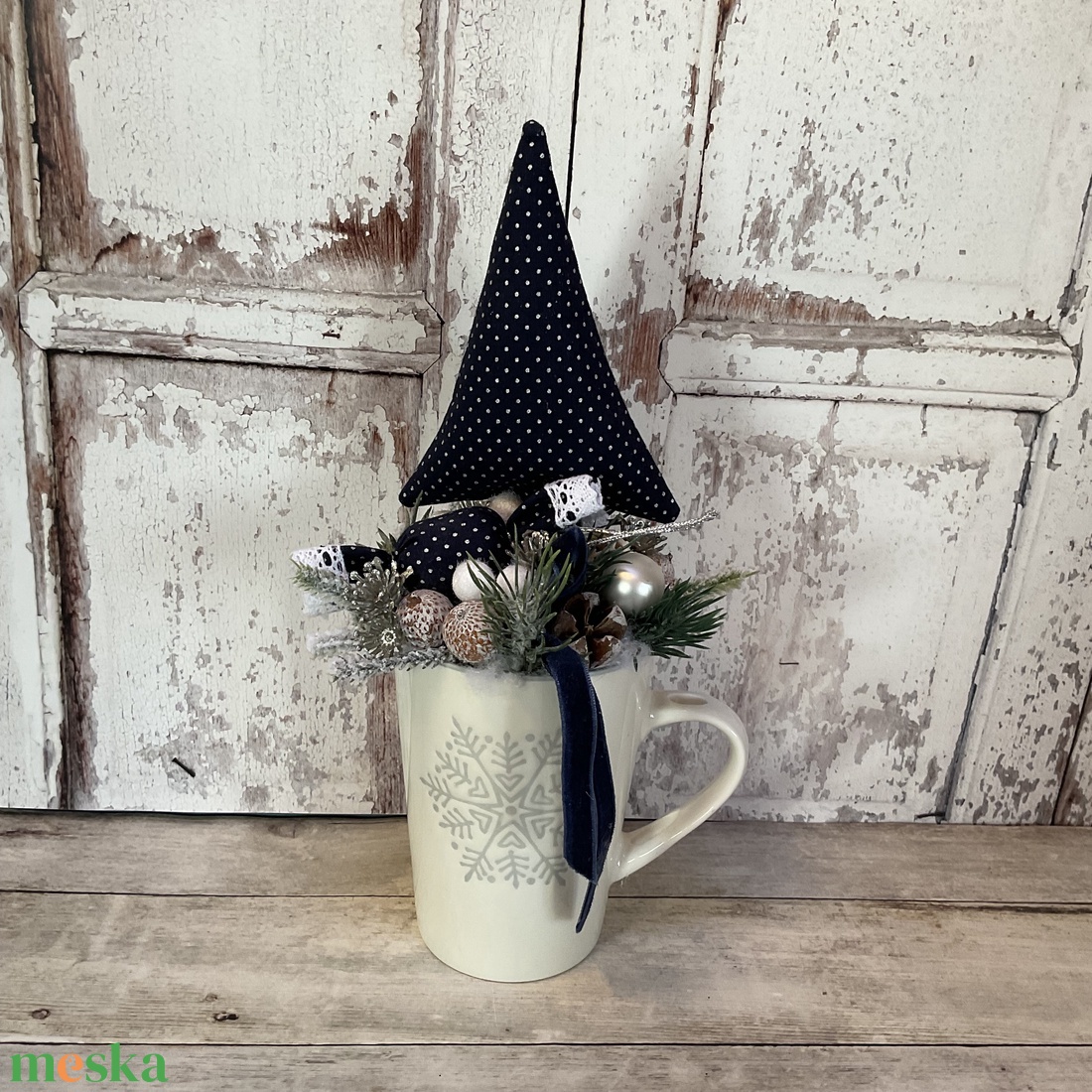 Karácsonyi dekoráció  - karácsony - adventi díszek - adventi asztaldísz - Meska.hu