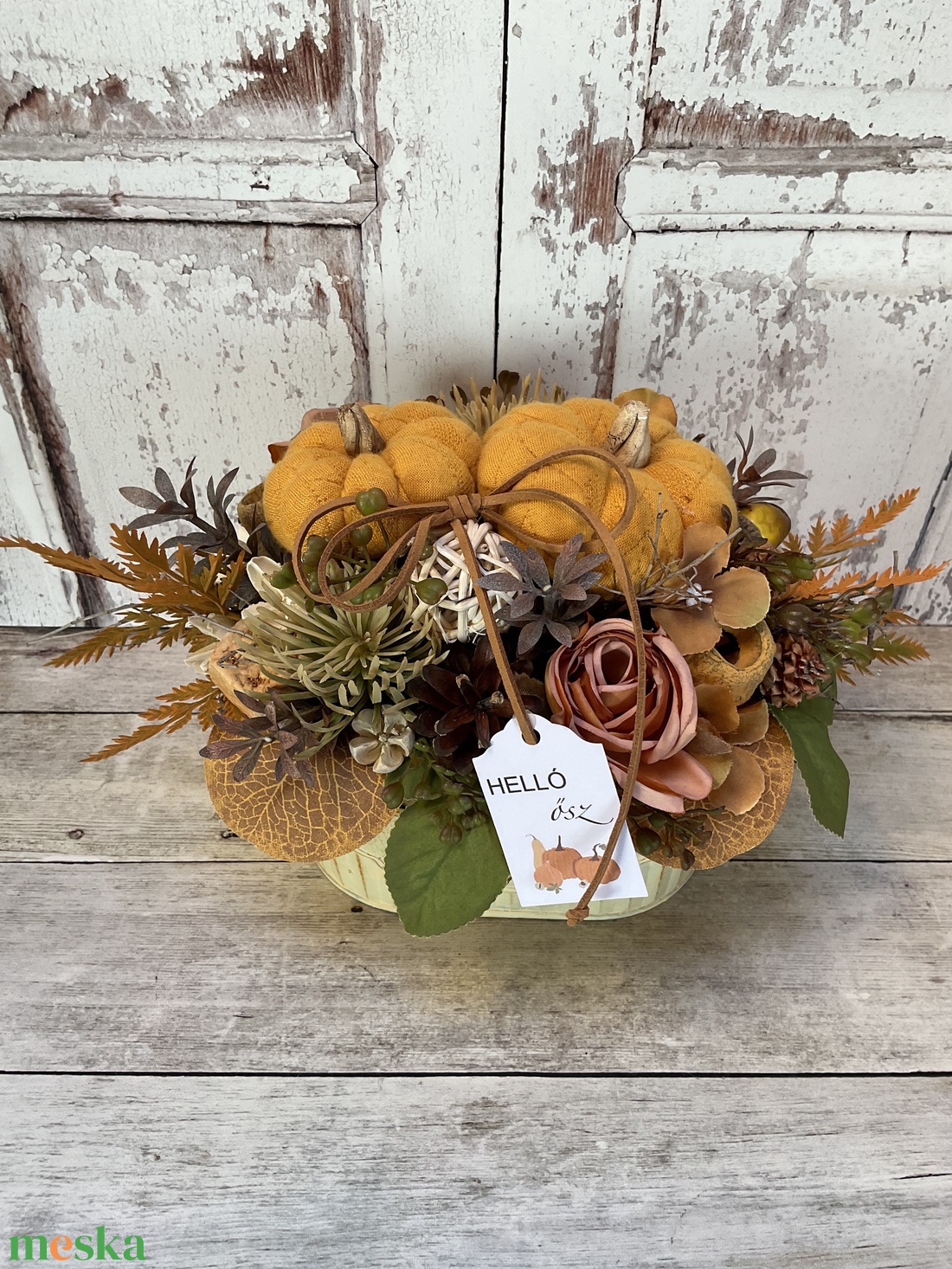 Őszi asztali dekoráció - otthon & életmód - dekoráció - dísztárgy - Meska.hu