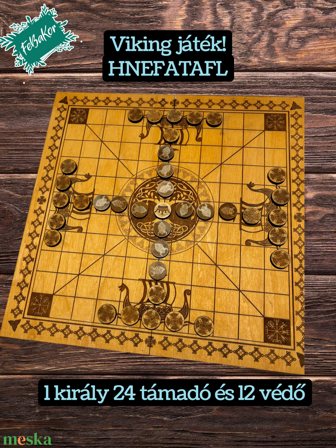 Hnefatafl  - játék & sport - táblajáték és kártyajáték - sakk - Meska.hu