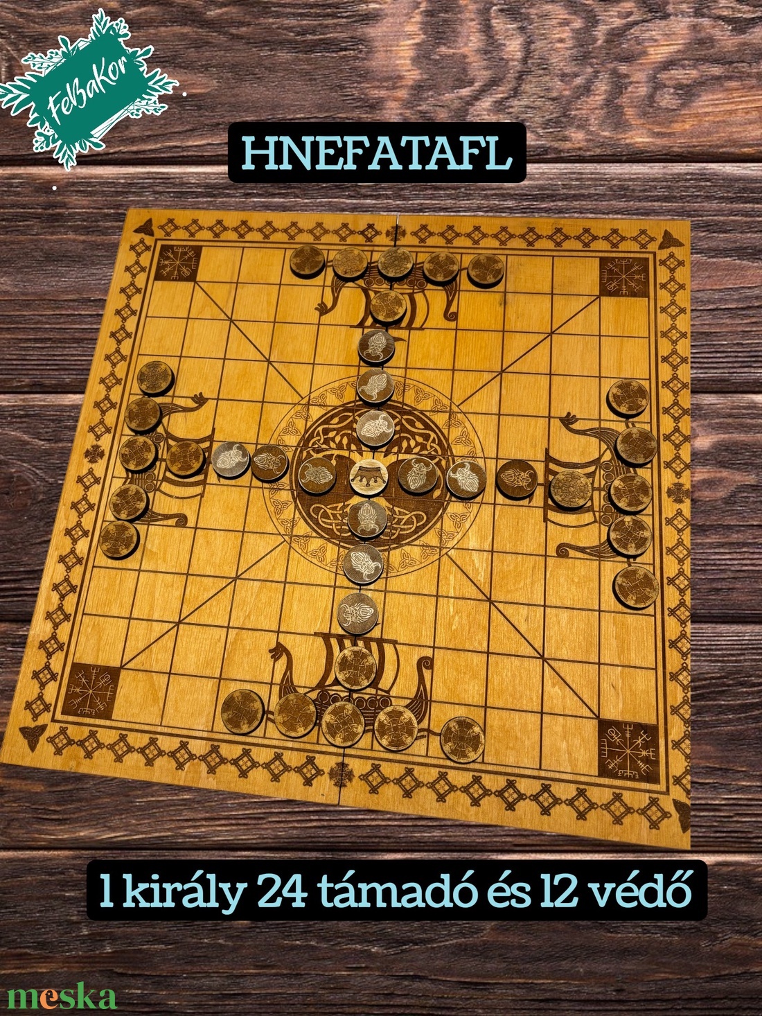 Hnefatafl  - játék & sport - táblajáték és kártyajáték - sakk - Meska.hu