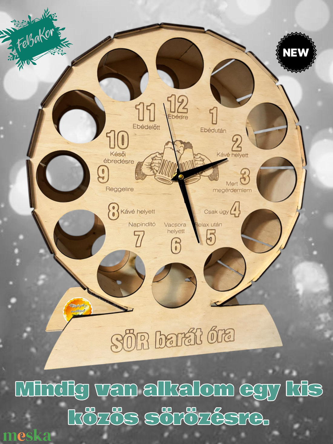 Sörös óra - otthon & életmód - dekoráció - dísztárgy - Meska.hu