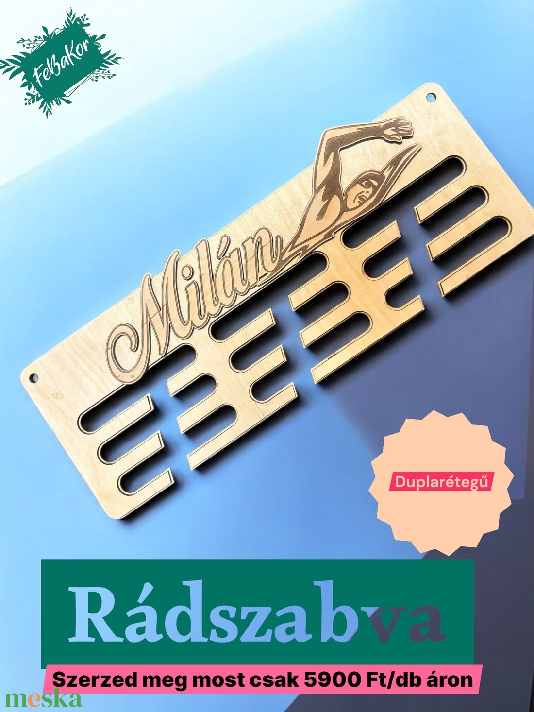 Úszás éremtartó - játék & sport - sport és kikapcsolódás - más játékok, sportok - Meska.hu