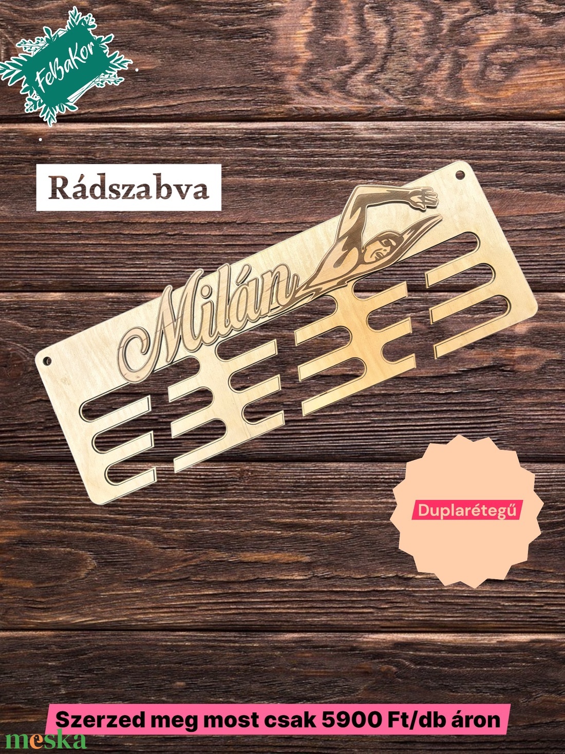 Úszás éremtartó - játék & sport - sport és kikapcsolódás - más játékok, sportok - Meska.hu