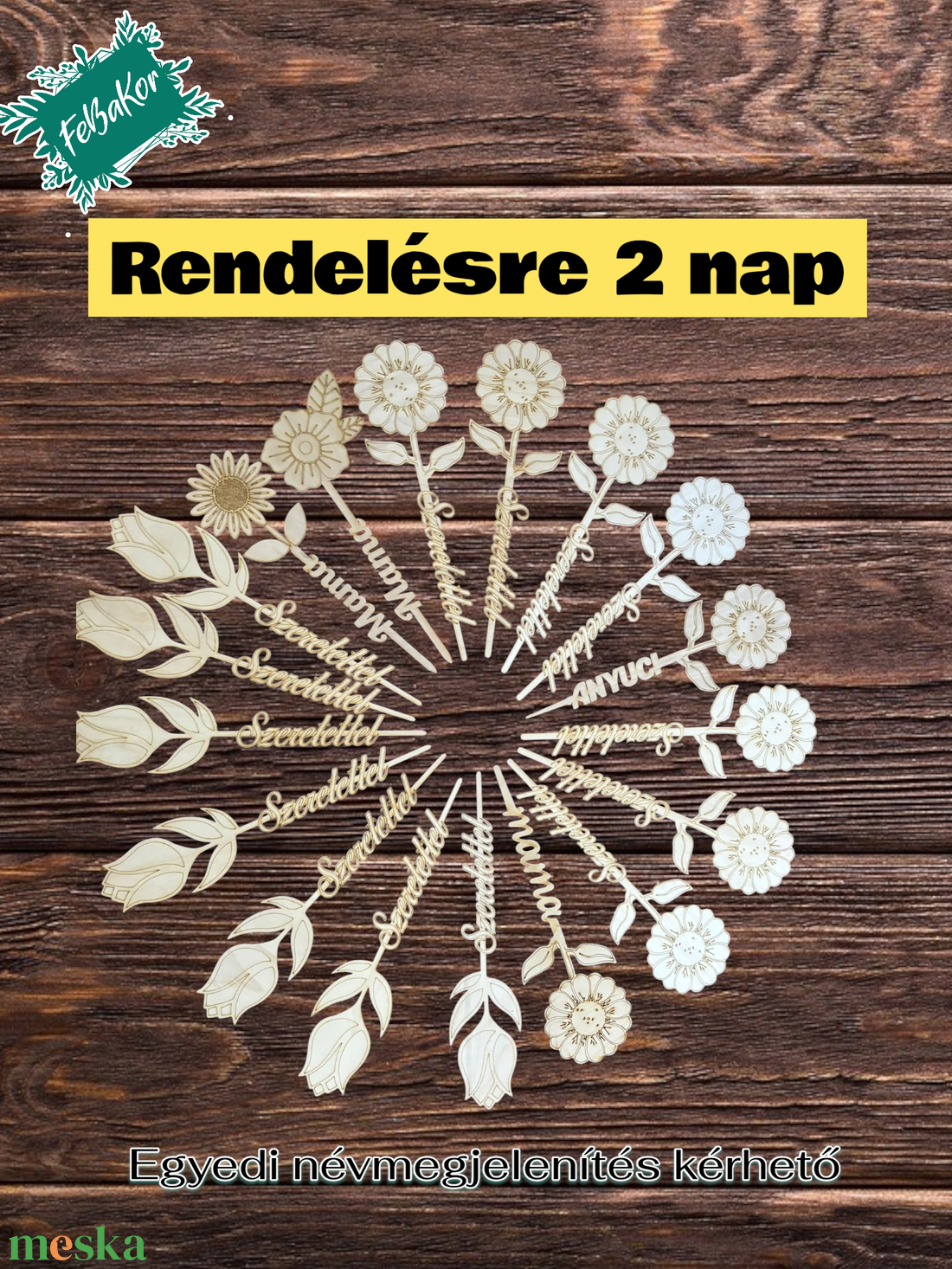 Neves favirágok - otthon & életmód - dekoráció - fali és függő dekoráció - felirat - Meska.hu