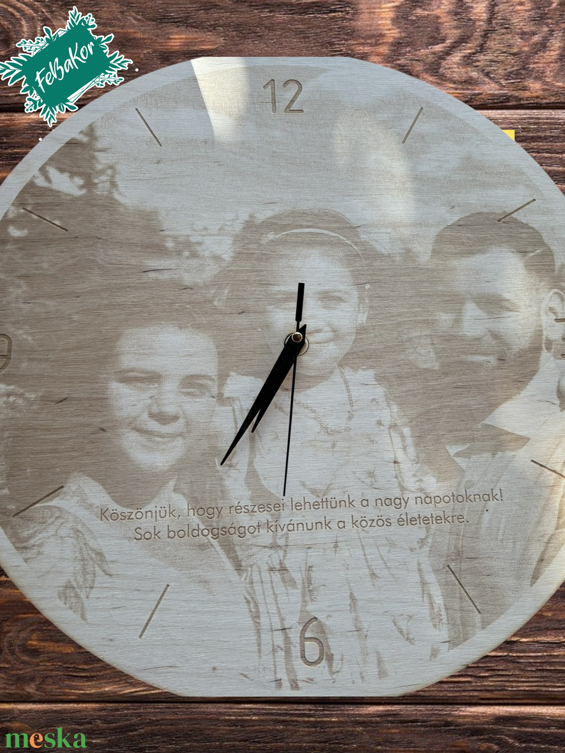 Örök Emlék Falióra � Saját Fotóval és Személyes Üzenettel - kellékek & szerszámok - órakészítés - óralapok - Meska.hu