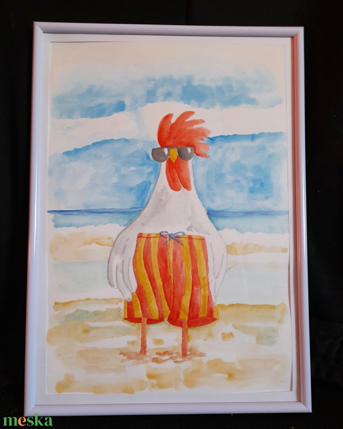 Cool chicken akvarell festmény - művészet - festmény - akvarell - Meska.hu Cool chicken akvarell festmény - művészet - festmény - akvarell - Meska.hu
