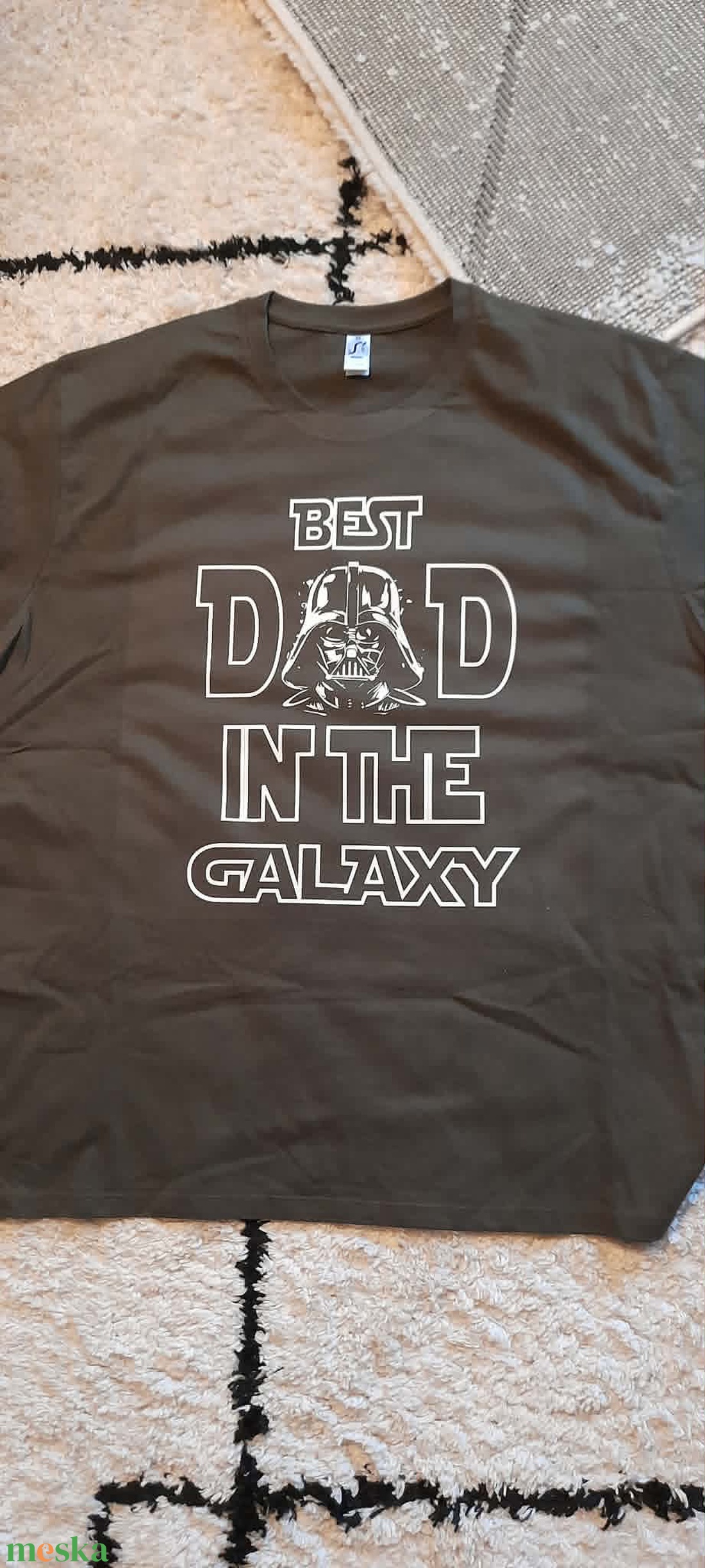 Star Wars Best Dad in the Galaxy Férfi Póló � Darth Vader Apák Napi Ajándék - ruha & divat - férfi ruha - póló - Meska.hu