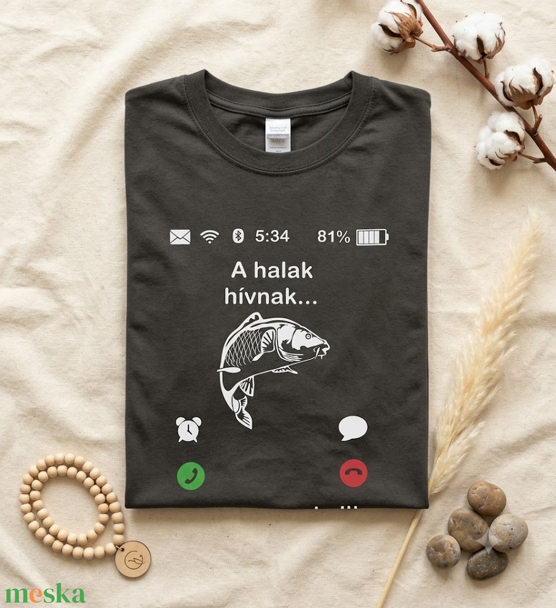 Halak hívnak póló - ruha & divat - férfi ruha - póló - Meska.hu