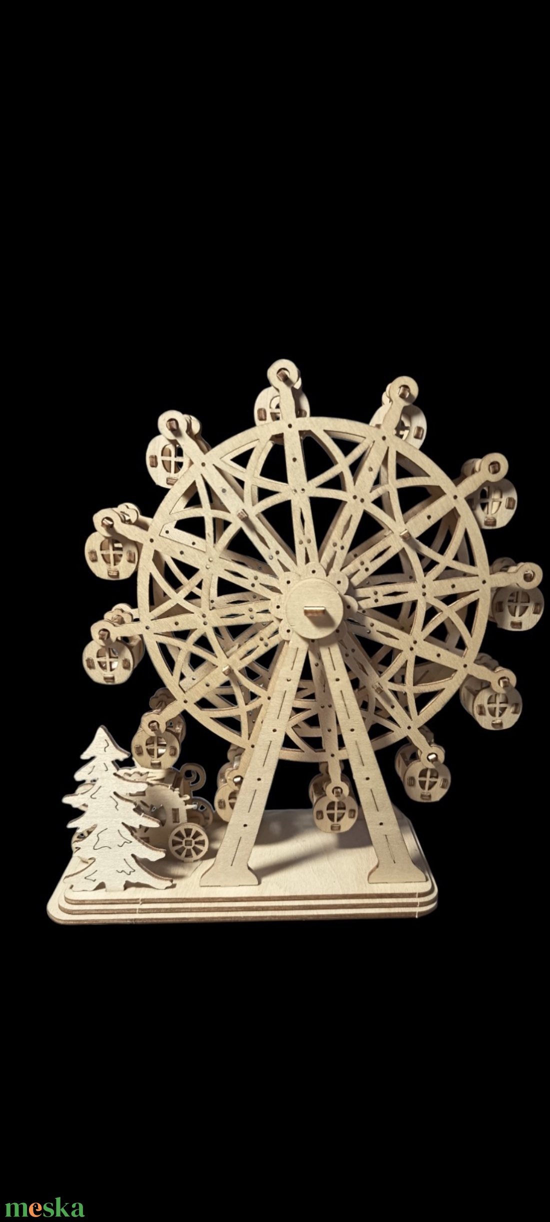 Fa óriáskerék  - művészet - makett, modell - Meska.hu