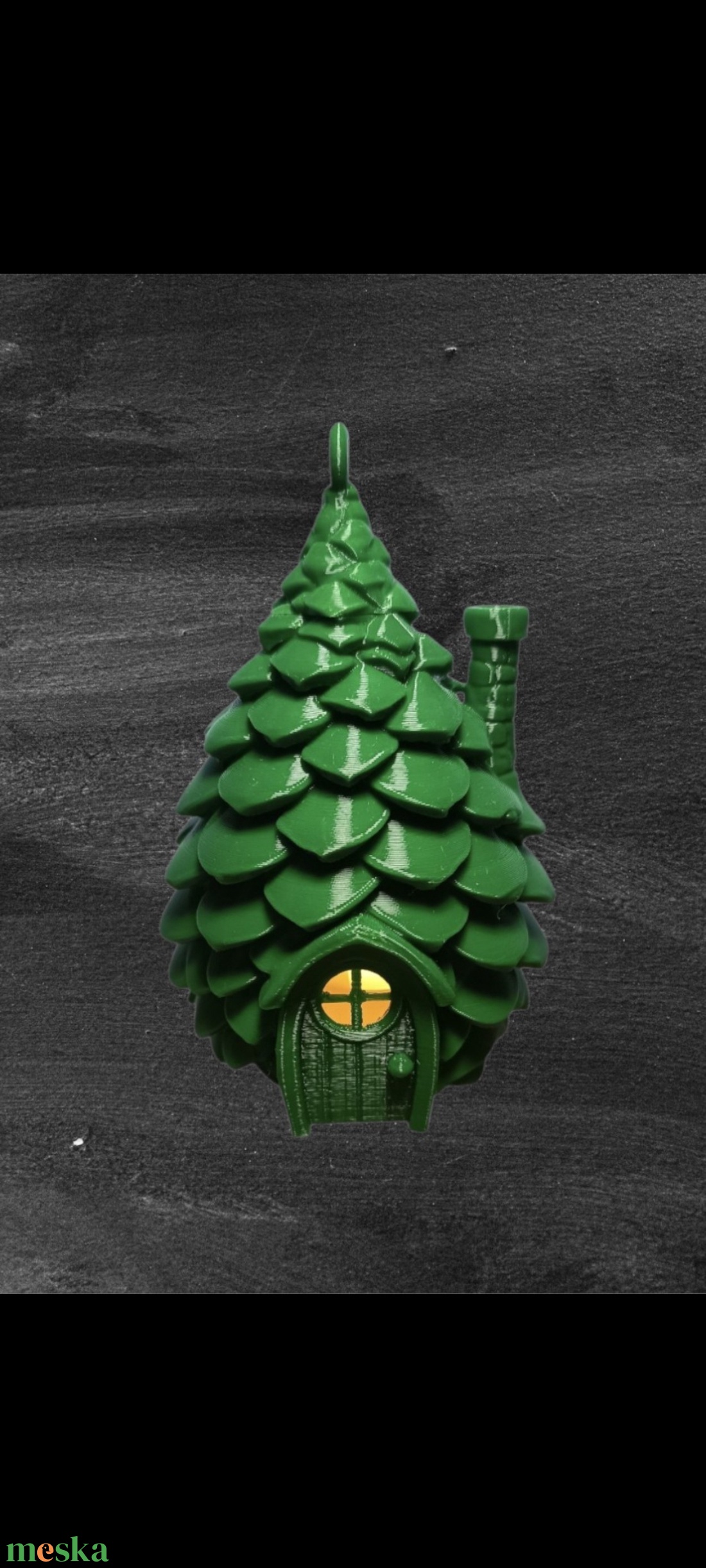 Világitó toboz asztaldísz - művészet - makett, modell - Meska.hu