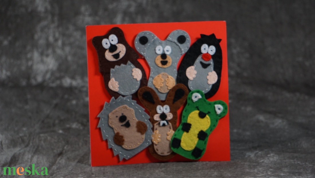 Kisvakond ujjbáb csomag - játék & sport - bábok - ujjbáb - Meska.hu