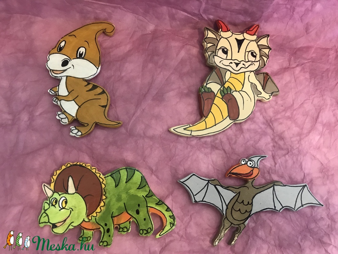 Kézzel készített fa hűtőmágnes csomag - dinoszauruszok - otthon & életmód - dekoráció - Meska.hu Kézzel készített fa hűtőmágnes csomag - dinoszauruszok - otthon & életmód - dekoráció - Meska.hu