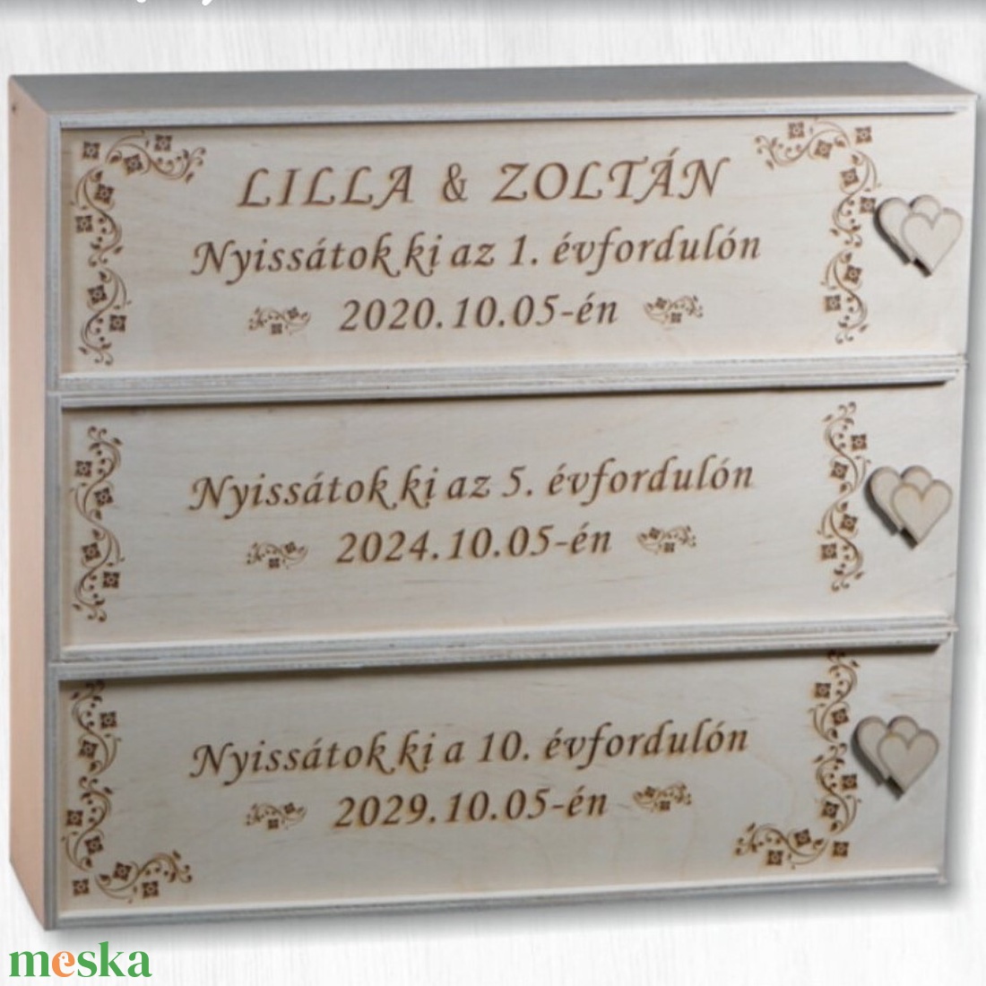 Esküvői 3 rekeszes bortartó - esküvő - emlék & ajándék - szülőköszöntő ajándék - Meska.hu Esküvői 3 rekeszes bortartó - esküvő - emlék & ajándék - szülőköszöntő ajándék - Meska.hu