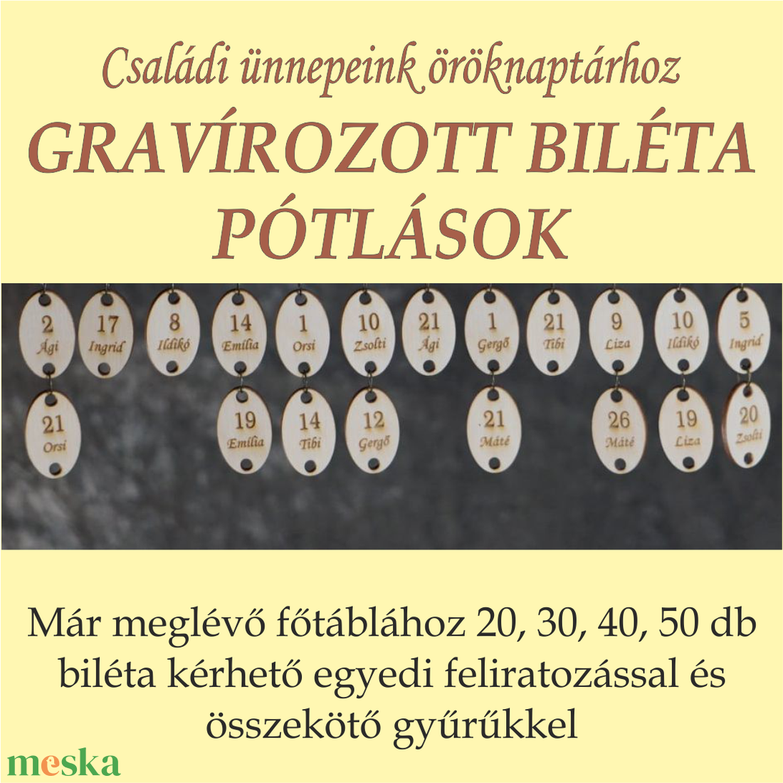 Gravírozott biláta PÓTLÁS - Családi ünnepeink öröknaptárhoz - otthon & életmód - dekoráció - Meska.hu Gravírozott biláta PÓTLÁS - Családi ünnepeink öröknaptárhoz - otthon & életmód - dekoráció - Meska.hu