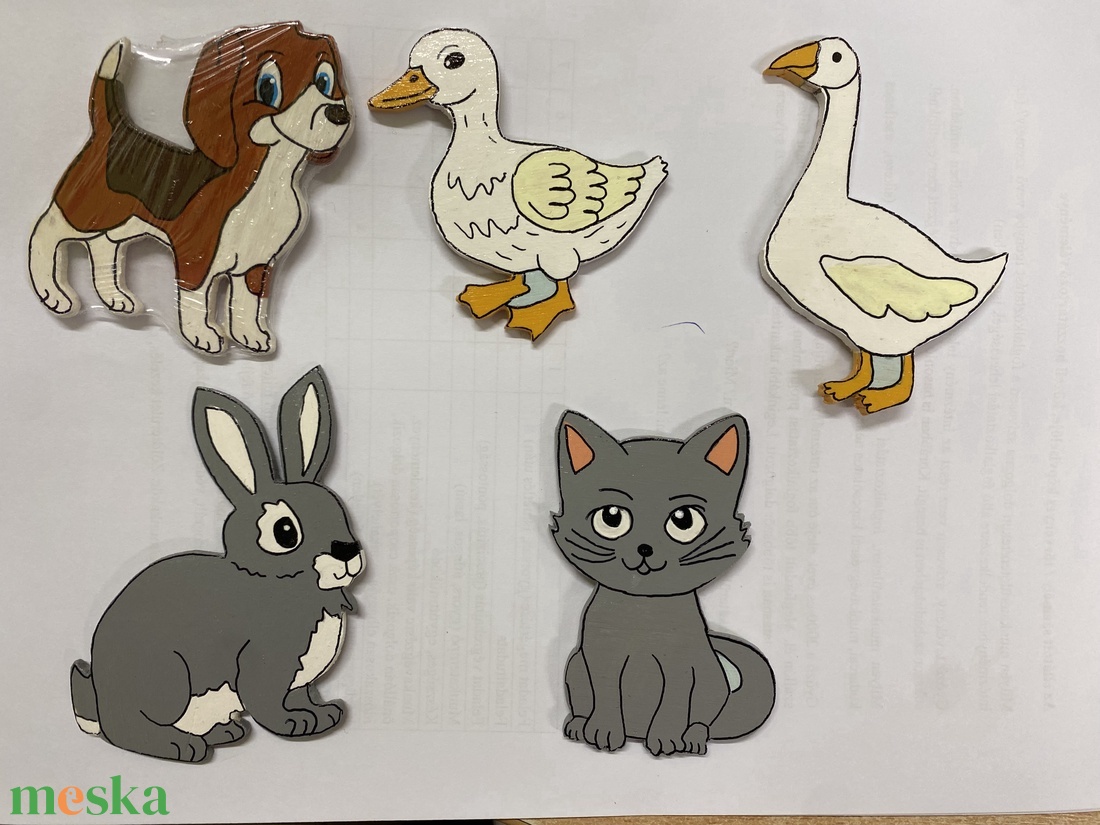 Háziállatok - hűtőmágnes csomag - otthon & életmód - konyhafelszerelés, tálalás - konyhai dekoráció - hűtőmágnes - Meska.hu