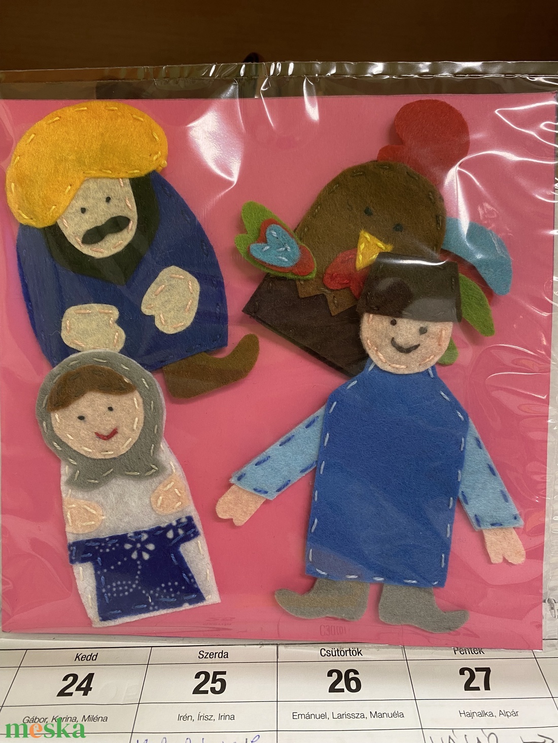 Kiskakas gyémánt félkrajcárja csomag - játék & sport - bábok - ujjbáb - Meska.hu