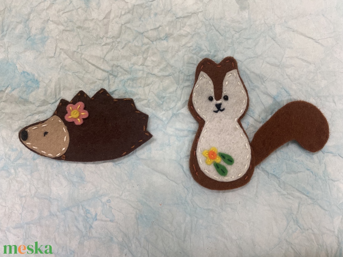 Erdei állatok ujjbáb csomag - játék & sport - bábok - ujjbáb - Meska.hu