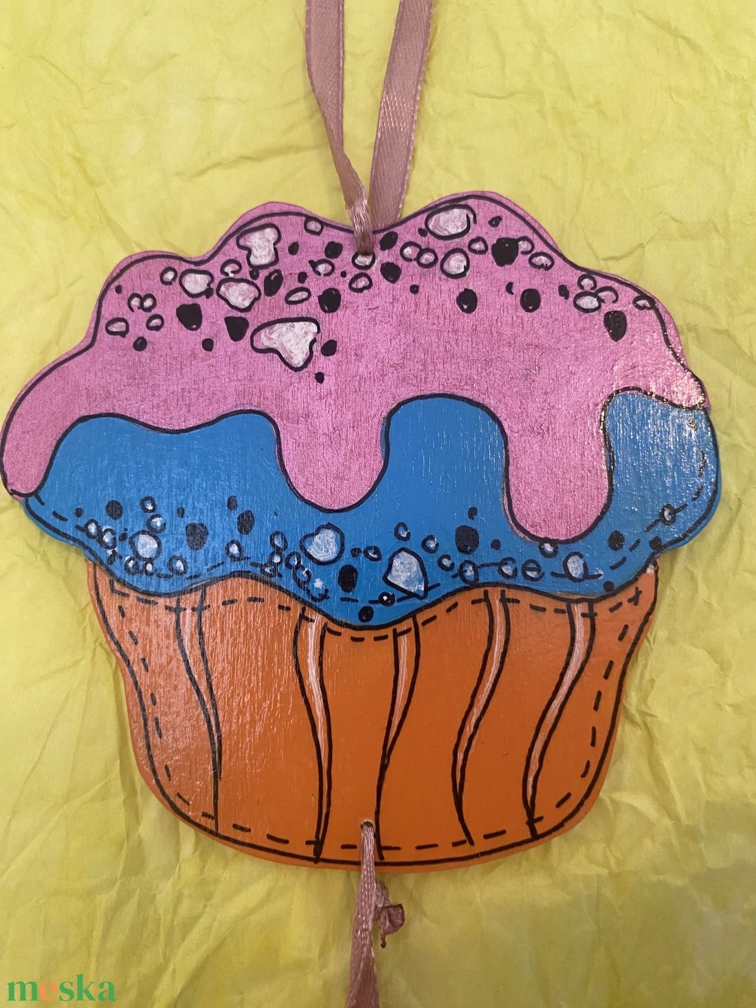 Muffin, süti ajtódísz - otthon & életmód - dekoráció - ajtó- és ablak dekoráció - ajtódísz & kopogtató - Meska.hu