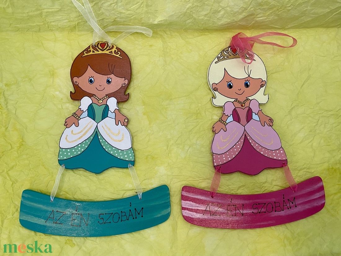 Hercegnő, királylány gyerekszoba dísz, tábla - otthon & életmód - dekoráció - ajtó- és ablak dekoráció - ablakdísz - Meska.hu