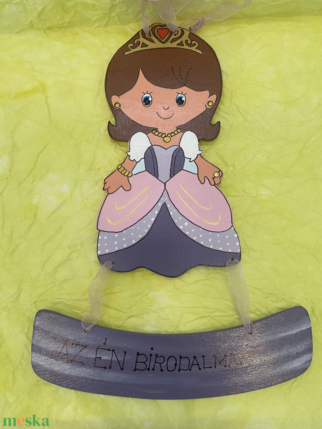 Hercegnő, királylány gyerekszoba dísz, tábla - otthon & életmód - dekoráció - ajtó- és ablak dekoráció - ablakdísz - Meska.hu