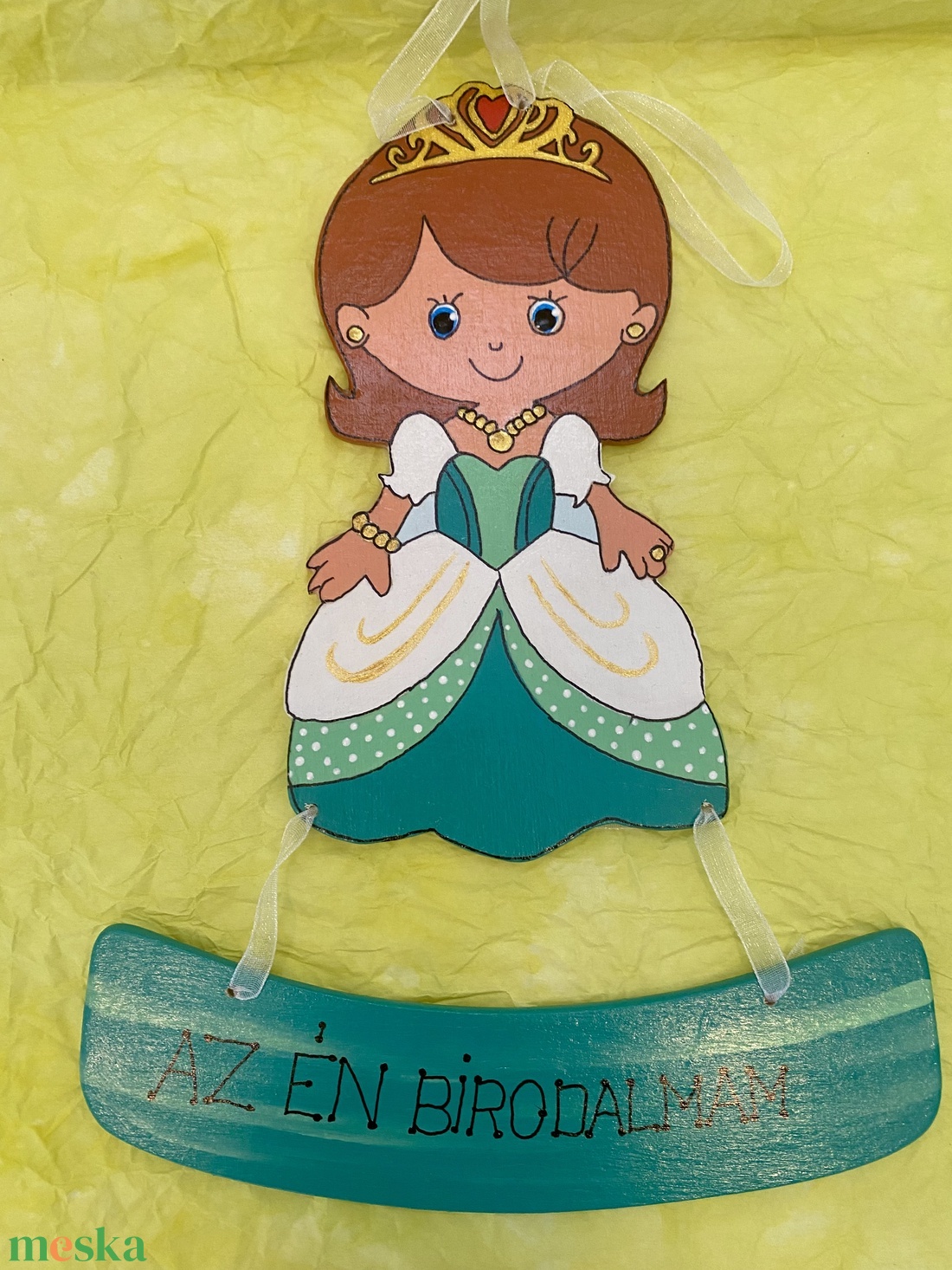 Hercegnő, királylány gyerekszoba dísz, tábla - otthon & életmód - dekoráció - ajtó- és ablak dekoráció - ablakdísz - Meska.hu