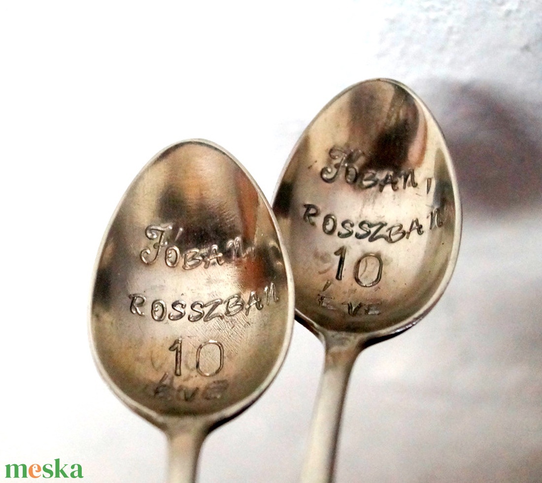 Jóban-rosszban 10 éve - otthon & életmód - konyhafelszerelés, tálalás - tálalás - kanál & villa - Meska.hu Jóban-rosszban 10 éve - otthon & életmód - konyhafelszerelés, tálalás - tálalás - kanál & villa - Meska.hu