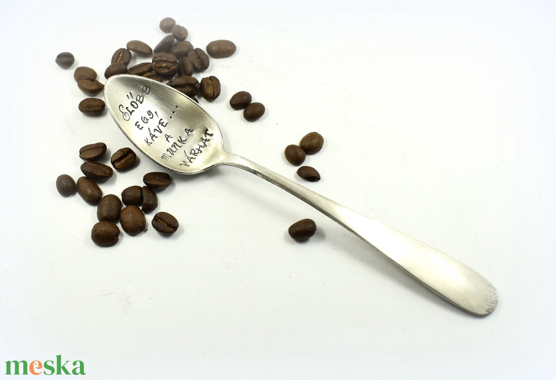 Munkahelyi kávéskanál - otthon & életmód - konyhafelszerelés, tálalás - tálalás - kanál & villa - Meska.hu