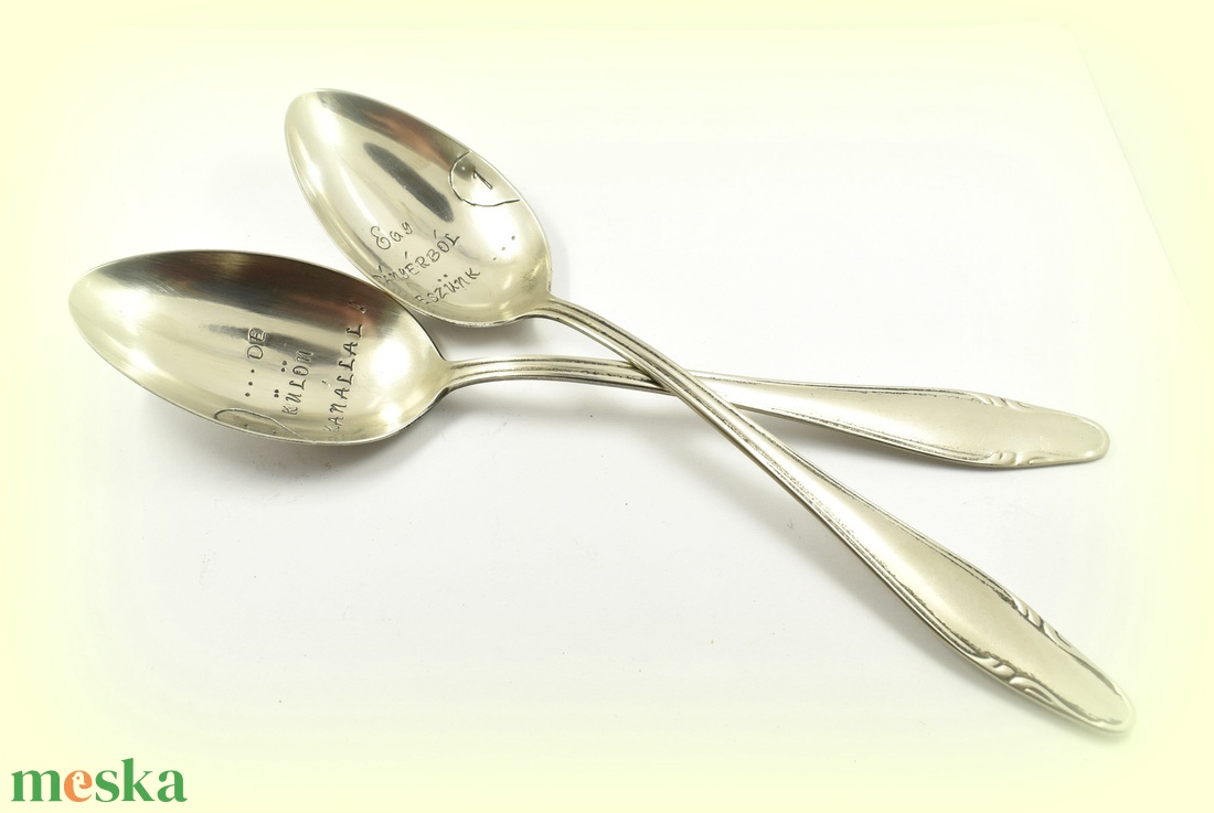 Házassági évfordulós kanál pár - esküvő - emlék & ajándék - nászajándék - Meska.hu