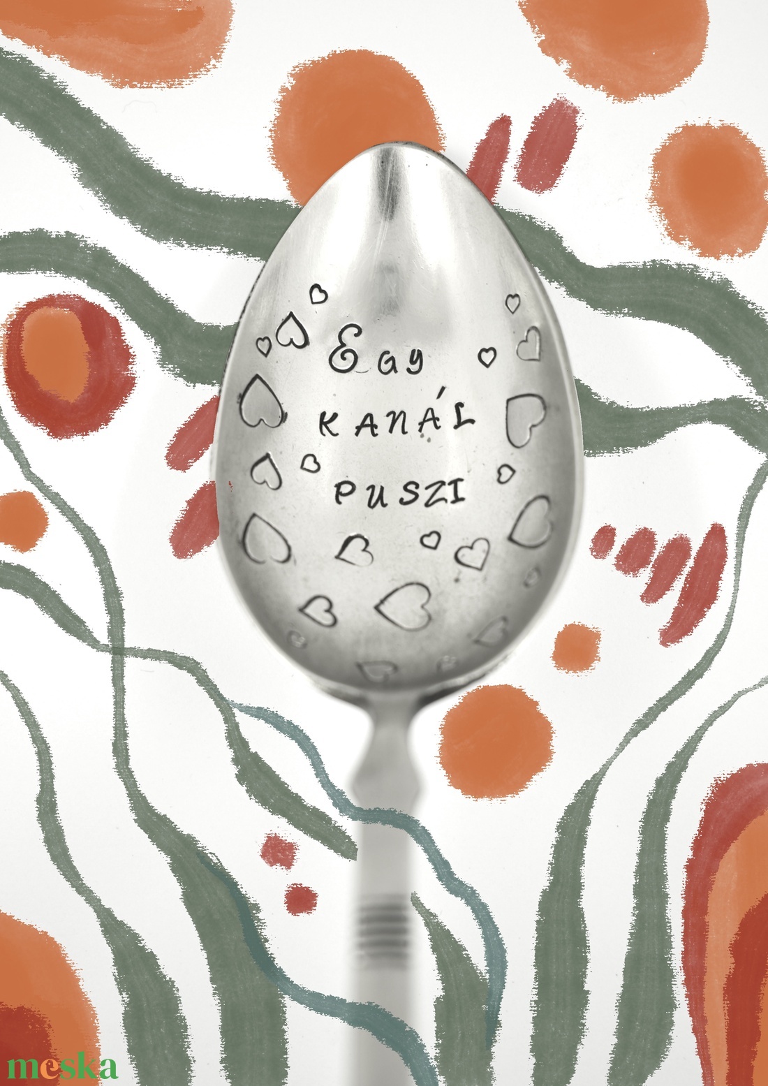 Feliratos alpakka evőkanál - otthon & életmód - dekoráció - dísztárgy - Meska.hu