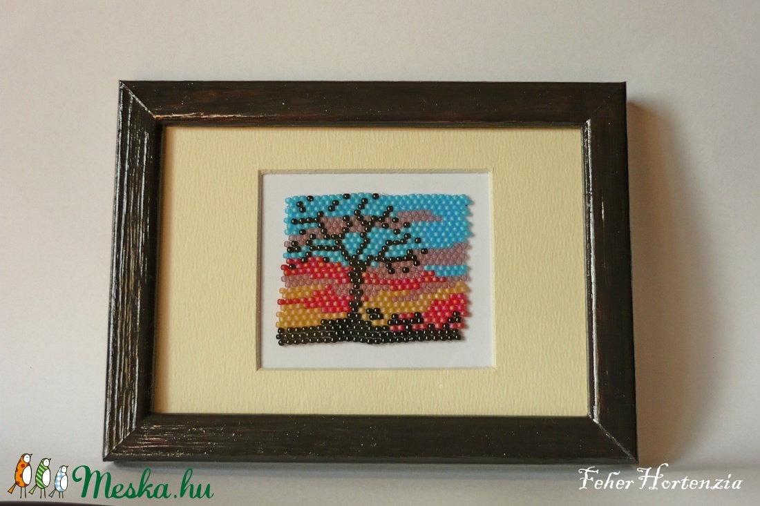 Őszi fa gyöngykép (11x15 cm, kitámasztós) - otthon & lakás - dekoráció - kép & falikép - Meska.hu Őszi fa gyöngykép (11x15 cm, kitámasztós) - otthon & lakás - dekoráció - kép & falikép - Meska.hu