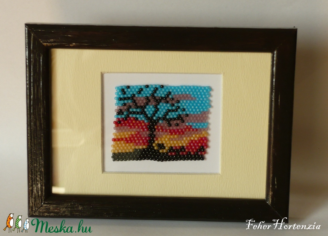 Őszi fa gyöngykép (11x15 cm, kitámasztós) - otthon & lakás - dekoráció - kép & falikép - Meska.hu Őszi fa gyöngykép (11x15 cm, kitámasztós) - otthon & lakás - dekoráció - kép & falikép - Meska.hu