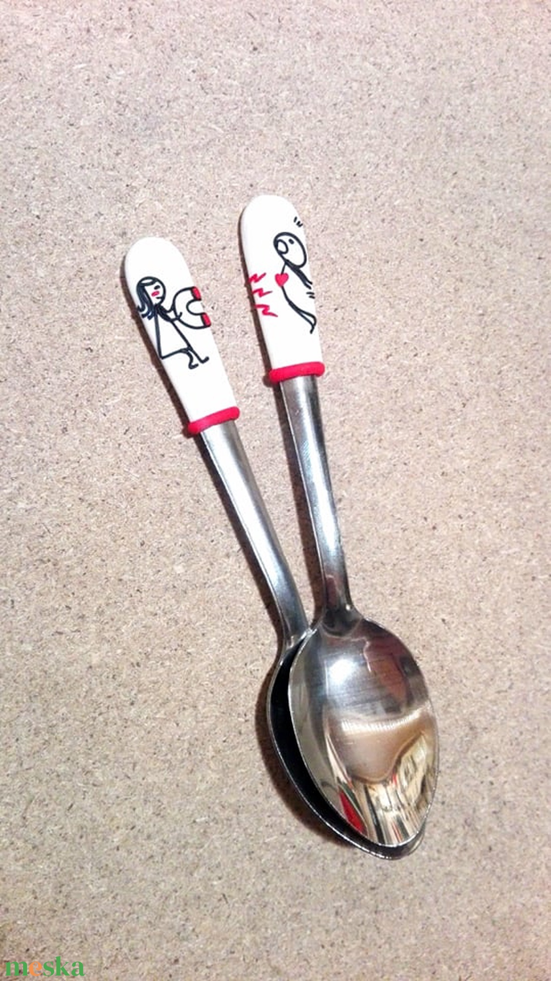  Mágnes páros kanál - esküvő - dekoráció - tálalás - Meska.hu